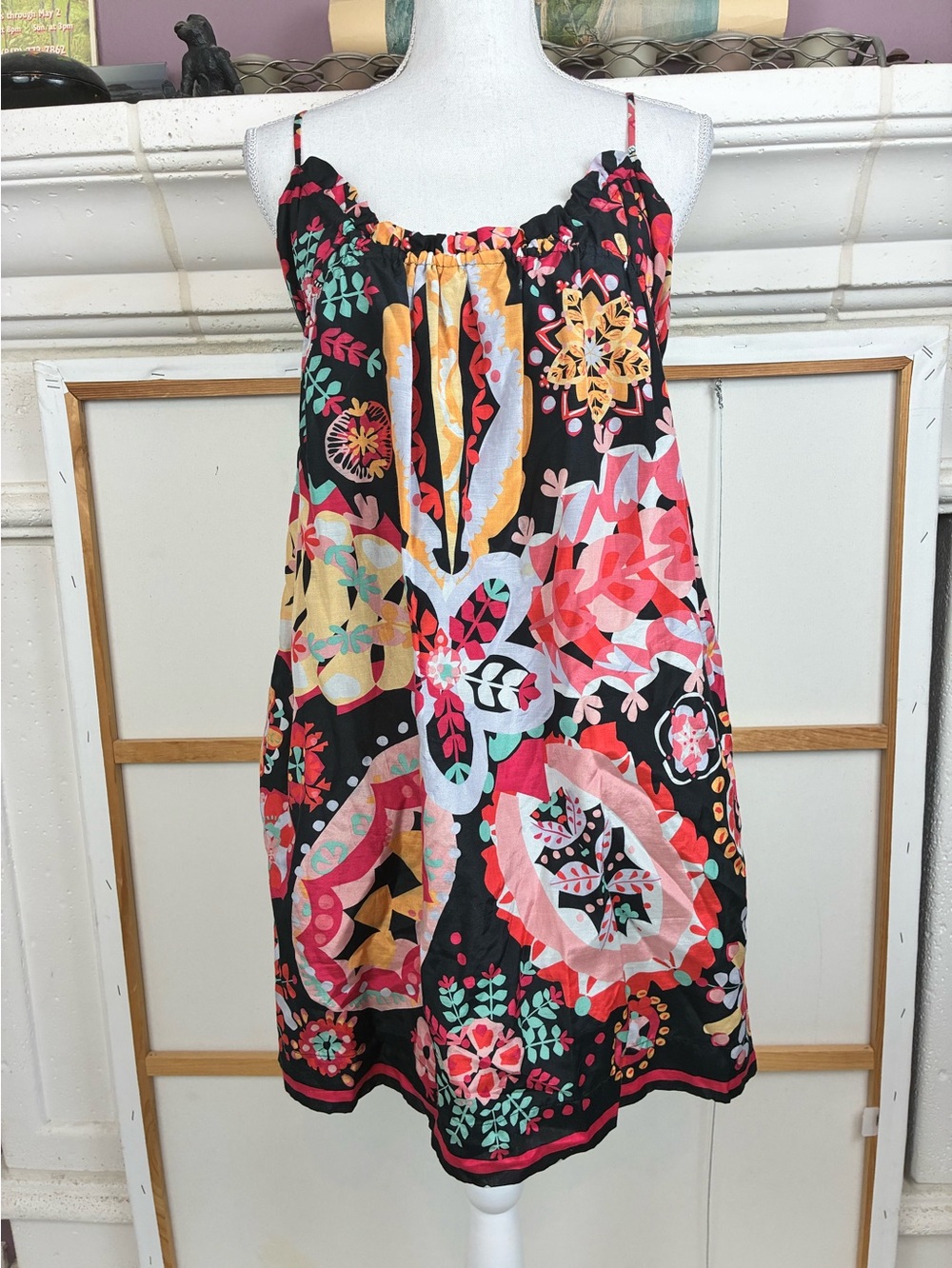 See By Chloe Colorful Mini Sundress, lined, pockets Real Real tags